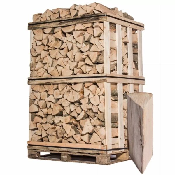 Bois de chauffage – 33 cm – rangé sur palette – 2 m3